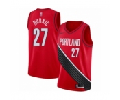 Men's Portland Trail Blazers #27 Jusuf Nurkic Authentic Red Finished Basketball Jersey - Statement Edition