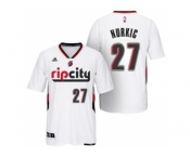 Men's Portland Trail Blazers #27 Jusuf Nurkic adidas White Swingman Rip City Jersey