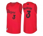 Men's Portland Trail Blazers #3 C.J. McCollum Red 2016 Christmas Day NBA Swingman Jersey