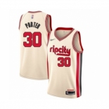 Men's Portland Trail Blazers #30 Terry Porter Swingman Cream Basketball Jersey 2019-20 City Edition