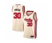 Men's Portland Trail Blazers #30 Terry Porter Swingman Cream Basketball Jersey 2019-20 City Edition