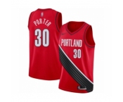 Men's Portland Trail Blazers #30 Terry Porter Swingman Red Finished Basketball Jersey - Statement Edition