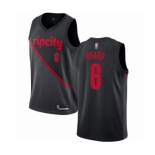 Men's Portland Trail Blazers #6 Jaylen Hoard Authentic Black Basketball Jersey 2018 -19 City Edition