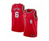 Men's Portland Trail Blazers #6 Jaylen Hoard Authentic Red Hardwood Classics Basketball Jersey