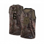 Men's Portland Trail Blazers #6 Jaylen Hoard Swingman Camo Realtree Collection Basketball Jersey