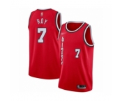 Men's Portland Trail Blazers #7 Brandon Roy Authentic Red Hardwood Classics Basketball Jersey