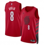 Men's Portland Trail Blazers #8 Deni Avdija Red Statement Edition Stitched Basketball Jersey