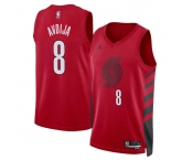 Men's Portland Trail Blazers #8 Deni Avdija Red Statement Edition Stitched Basketball Jersey