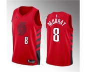 Men's Portland Trail Blazers #8 Kris Murray 2023 Draft Red Statement Edition Stitched Basketball Jersey