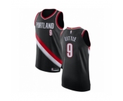 Men's Portland Trail Blazers #9 Nassir Little Authentic Black Basketball Jersey - Icon Edition