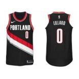 Nike NBA Portland Trail Blazers #0 Damian Lillard Jersey 2017-18 New Season Black Jersey