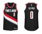 Nike NBA Portland Trail Blazers #0 Damian Lillard Jersey 2017-18 New Season Black Jersey