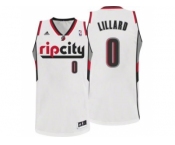 Portland Trail Blazers #0 Damian Lillard Rip City White Swingman Jersey