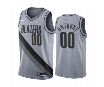 Portland Trail Blazers #00 Carmelo Anthony Gray NBA Swingman 2020-21 Earned Edition Jersey