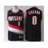 nba portland trailblazers #0 damian lillard black[revolution 30 swingman]