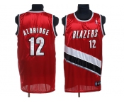 nba portland trailblazers #12 aldridge red