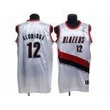 nba portland trailblazers #12 aldridge white