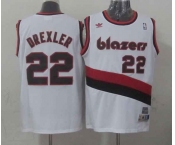 nba portland trailblazers #22 drexler white[revolution swingman]