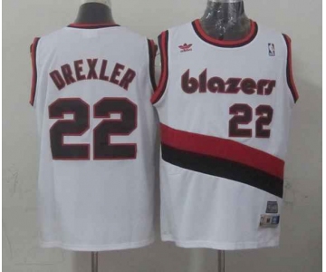 nba portland trailblazers #22 drexler white[revolution swingman]