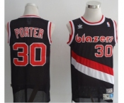 nba portland trailblazers #30 porter black[revolution swingman]