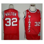 nba portland trailblazers #32 walton red