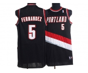 nba portland trailblazers #5 fernandez black