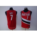 nba portland trailblazers #7 roy red(fans edition)