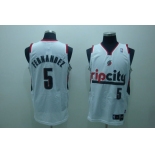 nba rip city #5 fernandez white(fans edition)