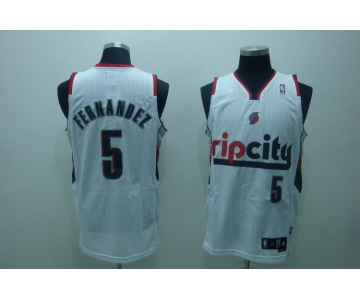 nba rip city #5 fernandez white(fans edition)