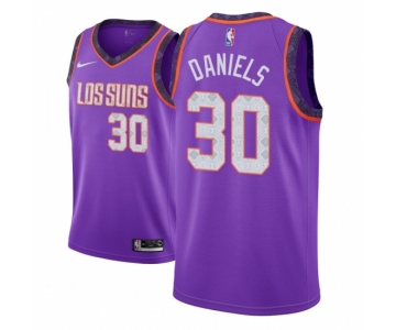 Men NBA 2018-19 Phoenix Suns #30 Troy Daniels City Edition Purple Jersey