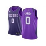 Men Nike Phoenix Suns #0 Marquese Chriss Authentic Purple NBA Jersey - City Edition