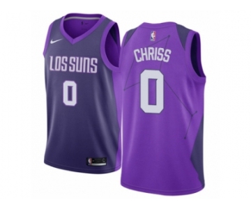 Men Nike Phoenix Suns #0 Marquese Chriss Authentic Purple NBA Jersey - City Edition