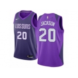 Men Nike Phoenix Suns #20 Josh Jackson Authentic Purple NBA Jersey - City Edition