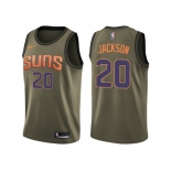 Men Nike Phoenix Suns #20 Josh Jackson Green Salute to Service NBA Swingman Jersey