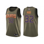 Men Nike Phoenix Suns #32 Jason Kidd Green Salute to Service NBA Swingman Jersey