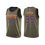 Men Nike Phoenix Suns #35 Dragan Bender Green Salute to Service NBA Swingman Jersey