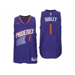 Men Phoenix Suns #1 Jared Dudley 2016 Road Purple New Swingman Jersey