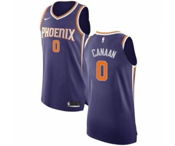 Men's Nike Phoenix Suns #0 Isaiah Canaan Authentic Purple NBA Jersey - Icon Edition