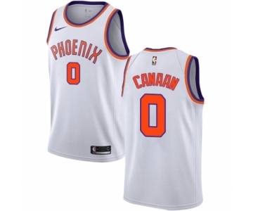 Men's Nike Phoenix Suns #0 Isaiah Canaan Authentic White NBA Jersey - Association Edition