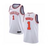 Men's Nike Phoenix Suns #1 Devin Booker Swingman NBA Jersey - Association Edition