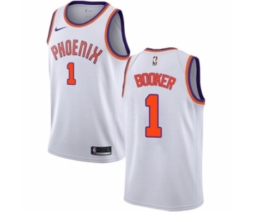 Men's Nike Phoenix Suns #1 Devin Booker Swingman NBA Jersey - Association Edition