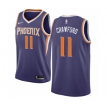 Men's Nike Phoenix Suns #11 Jamal Crawford Swingman Purple NBA Jersey - Icon Edition