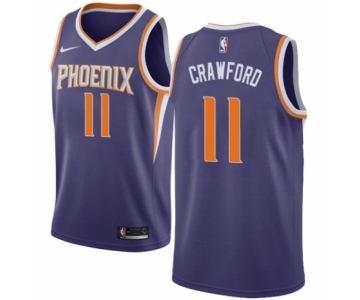 Men's Nike Phoenix Suns #11 Jamal Crawford Swingman Purple NBA Jersey - Icon Edition