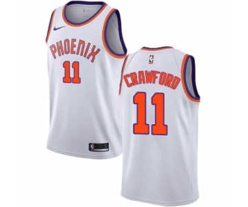 Men's Nike Phoenix Suns #11 Jamal Crawford Swingman White NBA Jersey - Association Edition