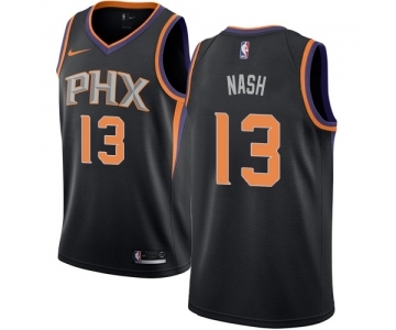 Men's Nike Phoenix Suns #13 Steve Nash Swingman Black Alternate NBA Jersey Statement Edition