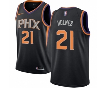 Men's Nike Phoenix Suns #21 Richaun Holmes Authentic Black NBA Jersey Statement Edition