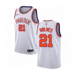 Men's Nike Phoenix Suns #21 Richaun Holmes Authentic White NBA Jersey - Association Edition