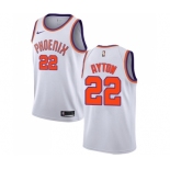 Men's Nike Phoenix Suns #22 Deandre Ayton Swingman White NBA Jersey - Association Edition