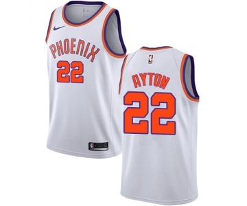 Men's Nike Phoenix Suns #22 Deandre Ayton Swingman White NBA Jersey - Association Edition