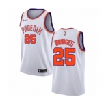 Men's Nike Phoenix Suns #25 Mikal Bridges Authentic White NBA Jersey - Association Edition